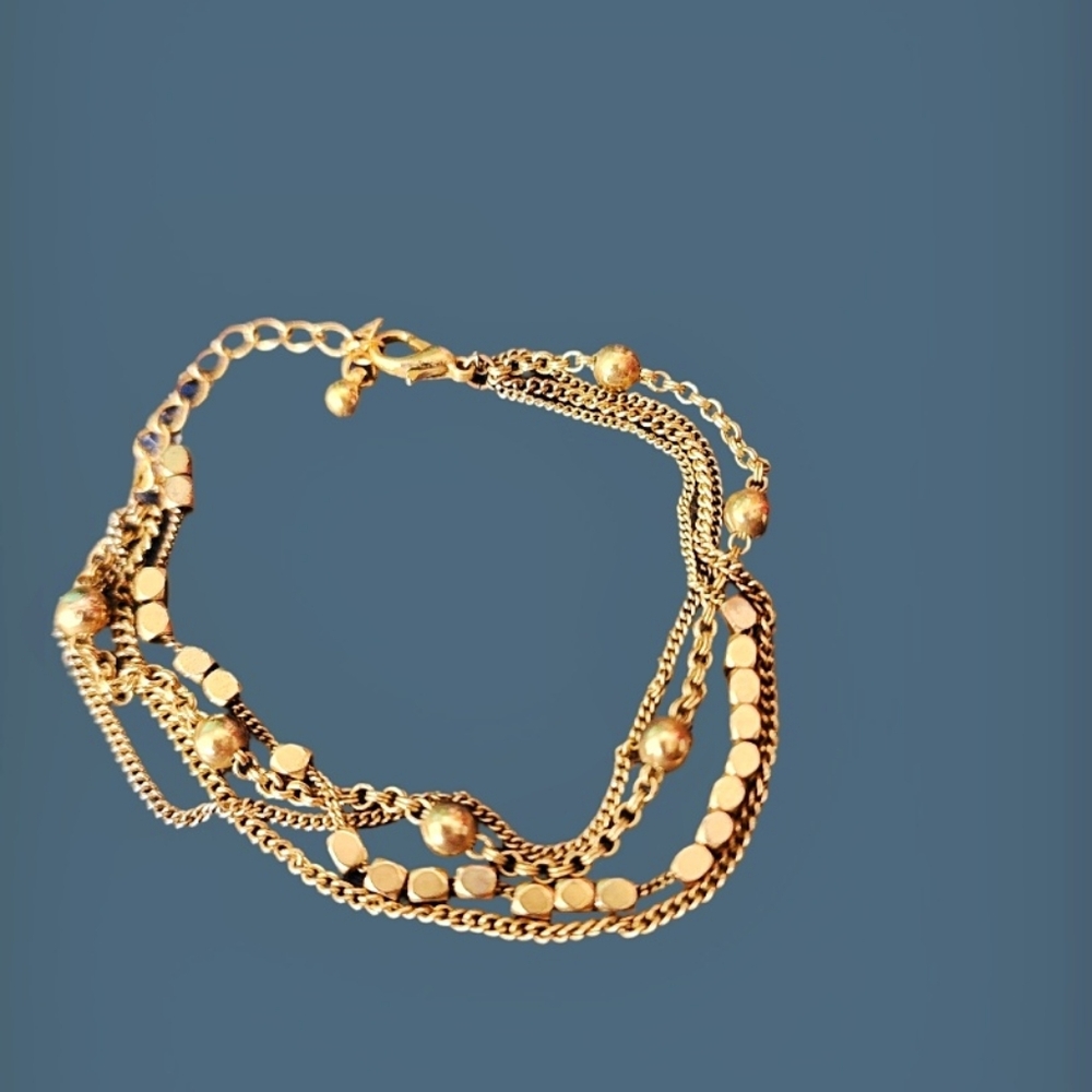 🌷Vintage Four Strands Gold Bracelet - Picture 3 of 4